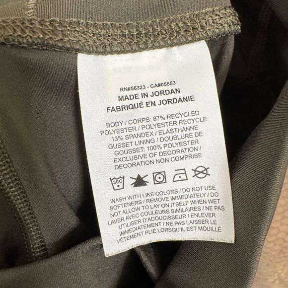 Nike Olive Green Yoga Training High Rise 7/8 Athletic Leggings Small EUC - Picture 4 of 11